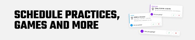 Schedule Practices, Games and More